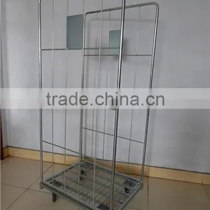 2016 New Products of High Quality Supermarket Foldable Heavy Duty Metal Mesh Roll Container thumbnail-1