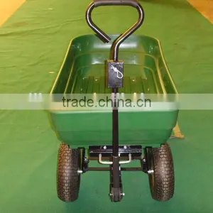 250kg Plastic Wagon Cart, Green Color Wagon Cart thumbnail-2