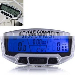 2016 New Waterproof Cycling Bike Bicycle LCD Computer Odometer Speedometer Velometer thumbnail-1