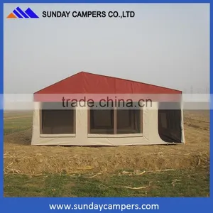 China 2017 Canvas Folding 4x4 Camper Trailer Tent Camping Cars for Sale thumbnail-1
