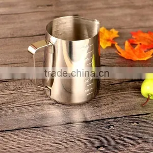 Kitchen Stainless Steel Measuring Cup Milk Frothing Jug Classic Creamer Pitcher thumbnail-1