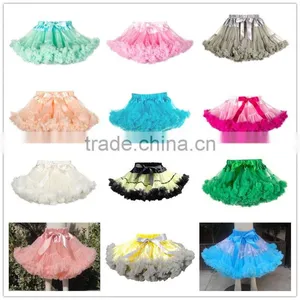 Top Sale Fluffy Tutu Pettiskirt for Baby Girls Tutu Dress Sloid Color Various Color Chiffon Tutu Dress in China thumbnail-6