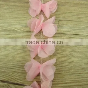 Handmade Decoration Chiffon Flower for Home Interior or Wedding Decoration or Clothing thumbnail-6