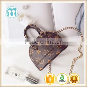 In Stock Cute Trendy Purse Children Fashion Kids School Book Bag Purse Popular Brown Girl thumbnail-1