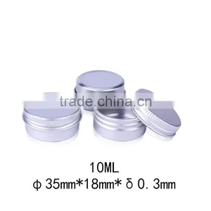 R1943H 10g Aluminium Jar 10ml Small Metal Tin Round Boxes Container thumbnail-1