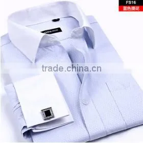 100%Cotton High Quality Men Wedding Dress Business Slim Fit Shirts For Men Long Sleeve thumbnail-4
