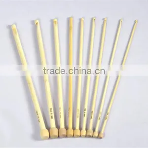 High Quality 9 Sizes Bamboo Afghan Tunisian Sewing Crochet Hooks Needles thumbnail-1