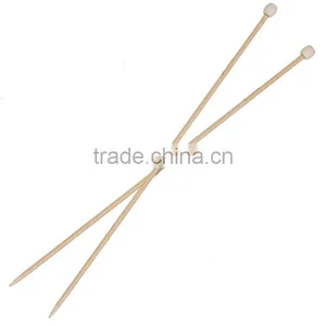 High Quality 3mm Natural Bamboo Single Pointed Knitting Needles 23cm(9") Long thumbnail-1