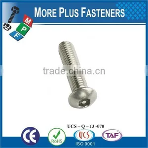 Made In Taiwan High Quality Security Screws Stainless Steel Screw Hex Soclet Pin Head thumbnail-5