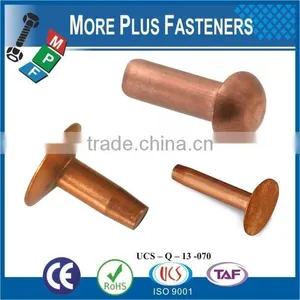 Made in Taiwan Round Head Rivet POP Rivet River Screw Copper Rivets thumbnail-1