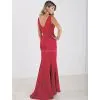 Fashion High Quality Custom Made V-neckline Mermaid Lady Prom Dress thumbnail-2