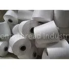 100% Polyester Ring Spun Thread , Raw White Yarn For Jacket thumbnail-1