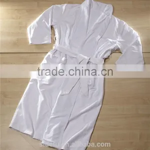 Luxury Hotel Unisex Men Women Double Layer Terry Lined Microfiber Bathrobe Wholesale thumbnail-1