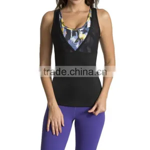 2016 High Quality And Comfortable Singlet Stringer OEM Womens Tank Top thumbnail-1