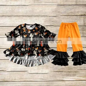 Halloween Boutique Outfits Girls 2017 Fall Clothes Sets Girls Halloween Giggle Moon Remake Outfits thumbnail-4