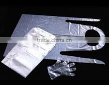 Transparent Plastic Kitchen Apron With Printed Logo thumbnail-1