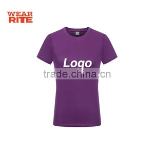 Dry Fit 100% Polyester Short Sleeve Blank T Shirts For Women thumbnail-6