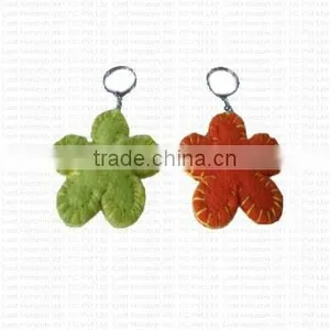 Felted Butterfly Shape Key Ring. thumbnail-2