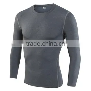 Sports Wear Men Fitness Athletic Private Logo Compression Dry Fit Gym Wear Sports Gym Top thumbnail-3