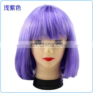 Purple Cosplay Cheap Bob Short Wigs FGW-0061 thumbnail-1