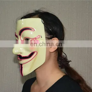 Masquerade & Halloween Vendetta Flash El Wire Led Glowing Mask thumbnail-3