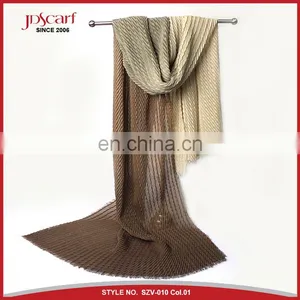 Supply New Colourful Wrinkled Fabric China Scarf thumbnail-1