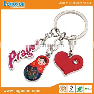 Charm Finishing Nesting Dolls Keyring Russia Tourist Souvenir Keychain thumbnail-5