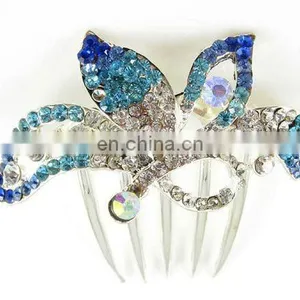 2013 Newest Fashion Alloy Rhinestone Hair Comb Fork thumbnail-1
