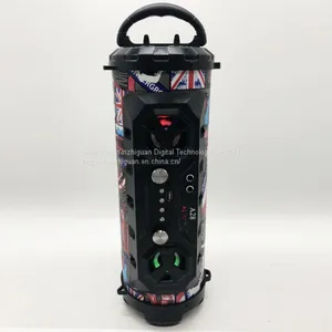 Ultra Bass 5 Inch Bazooka Style Surround Blue Tooth Wireless Powered Speaker With LED Lights thumbnail-3