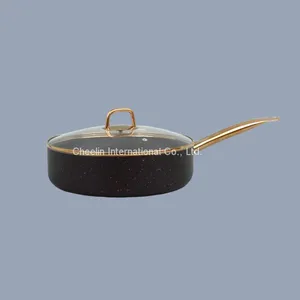 Non-stick Pressed Aluminium Cookware Set With Marble Coating thumbnail-5