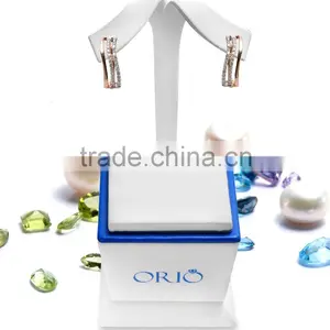 14K Rose Gold Earring With Diamonds thumbnail-3