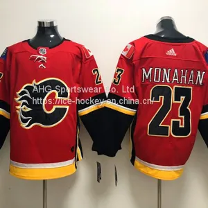 Calgary Flames #23 Monahan Red Jersey thumbnail-1