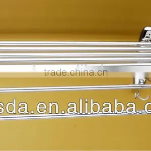 Wesda Fashion Stainless Steel Towel Rack With Clothes Hooks A082 thumbnail-1