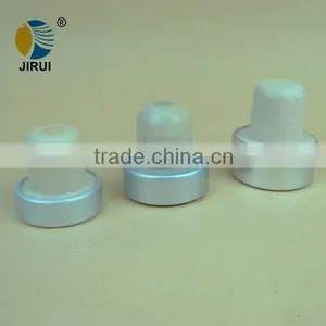 Plastic Synthetic Cork Stopper With Silver Aluminum Cover thumbnail-1
