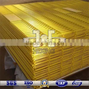 Yellow Color Coated Galvanized High Quality 358 Security Fence Panel thumbnail-1