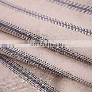Stock Yarn Dyed Stripe Fabric Cotton Linen Blend Fabric Wholesale for Clothing thumbnail-4