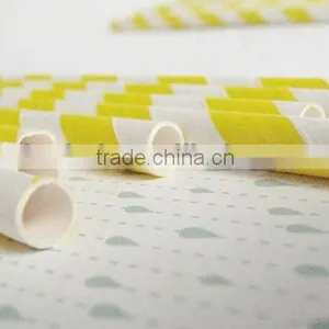 Hot Sale White/Yellow Paper Straws thumbnail-1