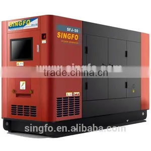 CE Certification 55KVA Permanent Magnetic Diesel Silent Generators With 1103A-33TG2 Engine for Sale thumbnail-1