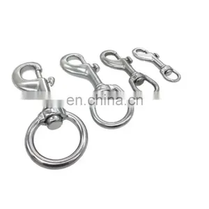 JRSGS Customized High Quality Swivel Round Eye Bolt Snap for Keychain Strap Pet Chains thumbnail-1