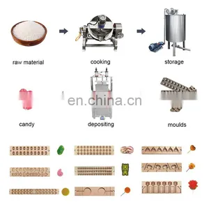 Small Capacity Gummies Lollipop Produce Machinery Gelly Starch Mould Jelly Candy Making Machine thumbnail-4