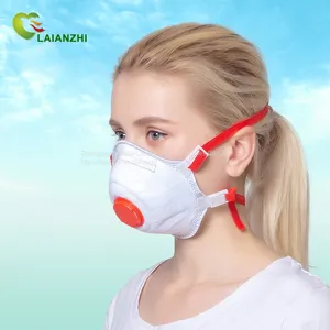 Factory Price FFP3 KP38211 Cup Shape Protective Face Mask With Valve Headband 4 Layers High Quality thumbnail-4