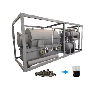 100/500kg per Day Waste Tire Plastic Pyrolysis Machine for Sale Movable Pyrolysis Plant thumbnail-4
