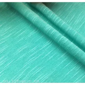 Premium Cotton Slub Single Jersey Knitted Fabric - Natural Textured Feel With Vibrant Color Options at Factory Direct Pricing thumbnail-2
