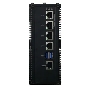 Wide Temperature Industrial Computer Fanless Embedded Din Rail PC thumbnail-3