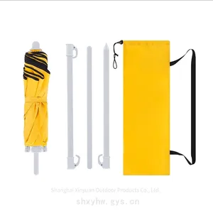Four-section Rod Compact Sun Umbrella Manufacturer, Beach Parasol, Portable Folding Parasol thumbnail-5