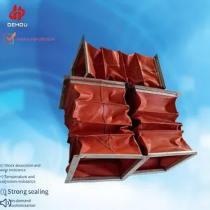 High-temperature-resistant Flexible Telescopic Air Duct Connection, Flexible Canvas Connection for Fans, and Fireproof Flexible Ventilation Connection Made of Silicone Cloth thumbnail-4