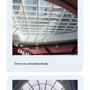 Stadium Grid Structure, Grid Structure Processing, Large-span Glass Skylight, Atrium Glass Roof Canopy thumbnail-4