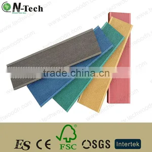 2014 Superior, Eco and Natural Decorative Flooring, Rainbow Color, Colorful WPC Outdoor Decking, Wood Plastic Composite thumbnail-1
