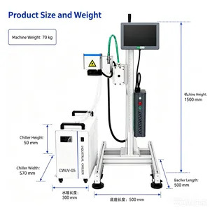 Zichen UV Laser Marking Machine for Wet Wipe Plastic Box Date and Batch Number Online Coding thumbnail-3