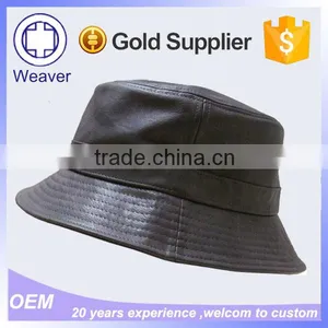 Oem Fishing Blank Rainbow Black Leather Bucket Hat And Caps Men thumbnail-4